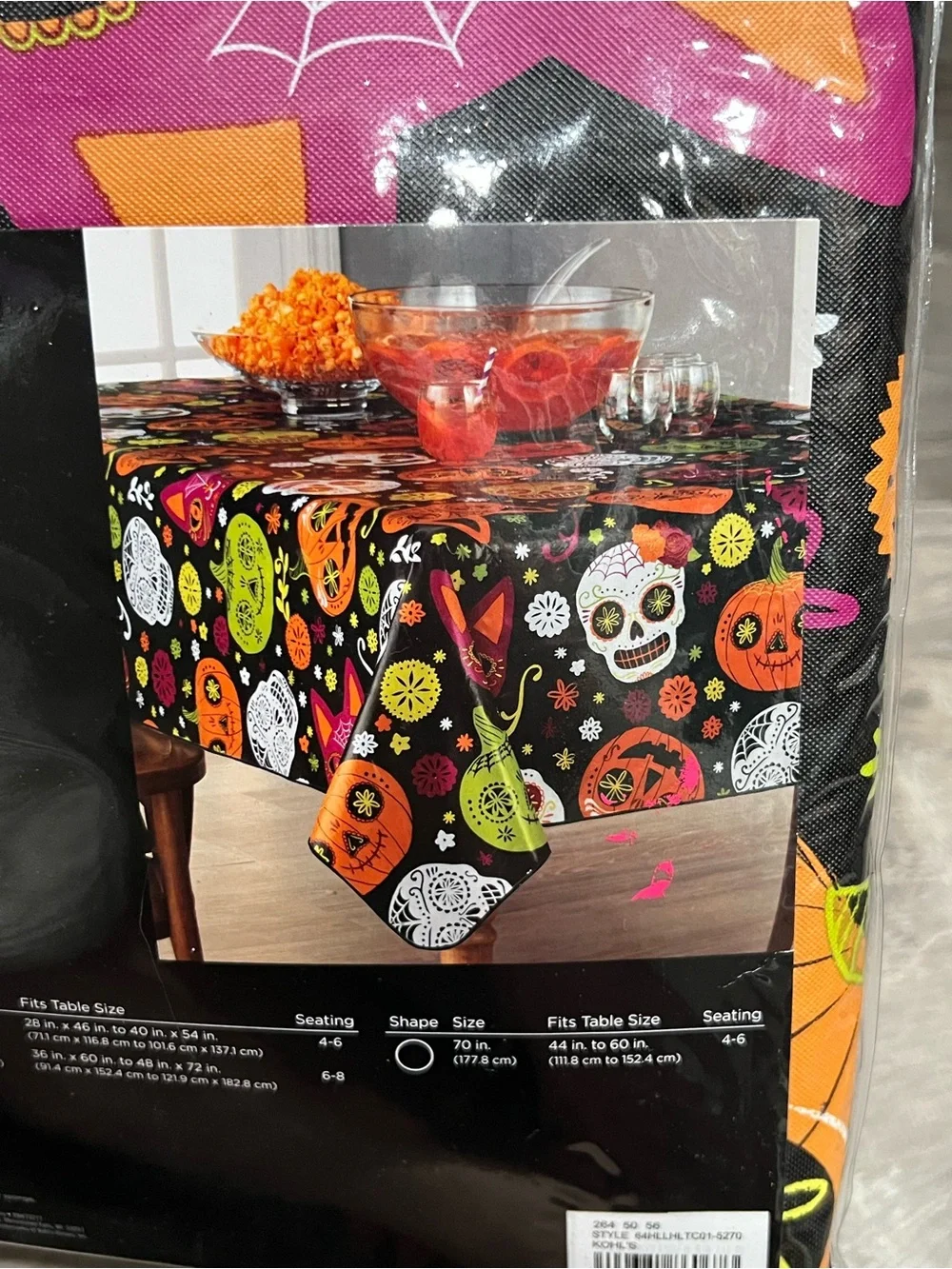 Celebrate Halloween Together Halloween Tablecloth Oblong 52 x 70 inches